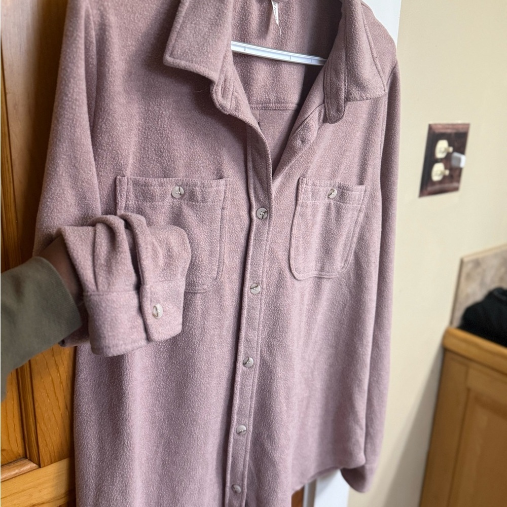 Mia & Tess Cozy Knit Button Up Top - Picture 2 of 4
